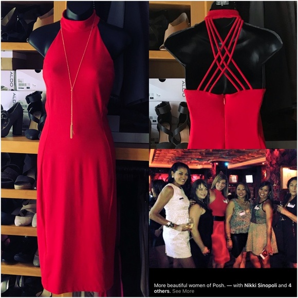 bebe Dresses & Skirts - ⭐️BOGO FREE⭐️ BEBE Red Hot Fitted Sexy Dress